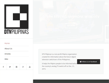 Tablet Screenshot of dtvpilipinas.org